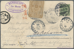 Japan - Besonderheiten: 1899, German Navy Hospital Yokohama, 5 Pf. Tied "OTHFRESEN 22.8.99" To Ppc " - Sonstige & Ohne Zuordnung