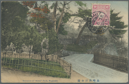 Br Japan - Besonderheiten: 1913: Four Picture Postcards (two Without Stamps) Written In Shanghai, Kobe - Autres & Non Classés