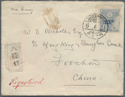 Br Japan - Besonderheiten: 1914, Used In Taiwan, Tazawa 3 S. On Cover Resp. 10 S. On Registered Cover, - Sonstige & Ohne Zuordnung