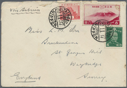 Br Japan - Besonderheiten: 1936, Used In Taiwan, Fuji Hakone National Park 6 S. Resp. 10 S., Two Mixed - Altri & Non Classificati