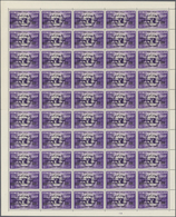 ** Jemen - Königreich: 1962, "FREE YEMEN..." Machine Overprint On 1960 UNO Issue, Complete Set Of Seven - Yémen