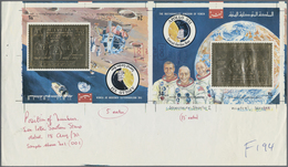 ** Jemen - Königreich: 1969, The History Of Space Flight 'Apollo 12 Crew' And 'Astronauts On The Moon' - Yemen