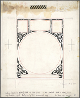 Jemen - Königreich: 1969. Artist's Layout Drawing (non-adopted Design) For Stamps Mi. #670/71. Ink O - Yemen