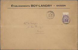 Br Kambodscha: 1931. Envelope (horiz. And Vert. Fold) Headed 'Etablissements Boy-LandrySaigon' Addresse - Cambodja