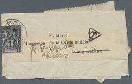 Br Laos: 1901 Used Wrapper To Luang Prabang, Redirected To Thiers (Puy-de-Dôme), France, Insufficiently - Laos