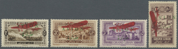 * Libanon: 1925, Airmails, Carmine "Plane" Surcharge On Green "AVION" Overprints, Not Isused, Complete - Liban