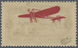 ** Libanon: 1926, Airmails, 5pi. Violett, Overprint On Front And On Reverse, Unmounted Mint, Signed Cal - Libanon