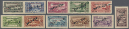 Brfst Libanon: 1926, War Refugee's Relief, 0.25pi. To 25pi., Eleven Values (excl. 2pi.) With SPECIMEN Over - Lebanon