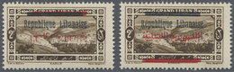 * Libanon: 1928, Definitive 2pia. Brown With Black Opt. 'Republique Libanaise' And Additional Red Arab - Libanon