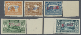 ** Libanon: 1930-36, 11 Values Showing "SPECIMEN" Overprints In Blue And Red, 5 Pia. Faults, Mint Never - Libanon