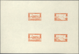 ** Libanon: 1943, 2nd Anniversary Of Independence, Combined Proof Sheet In Orange On Gummed Paper, Show - Lebanon