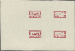 ** Libanon: 1943, 2nd Anniversary Of Independence, Combined Proof Sheet In Carmine On Gummed Paper, Sho - Libanon