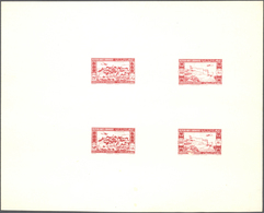 (*) Libanon: 1943, 2nd Anniversary Of Independence, Combined Proof Sheet In Carmine On Bristol, Showing - Lebanon