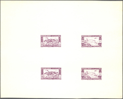 (*) Libanon: 1943, 2nd Anniversary Of Independence, Combined Proof Sheet In Purple On Bristol, Showing F - Libanon
