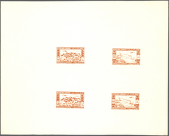 (*) Libanon: 1943, 2nd Anniversary Of Independence, Combined Proof Sheet In Yellow-brown On Bristol, Sho - Lebanon