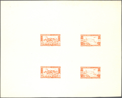 (*) Libanon: 1943, 2nd Anniversary Of Independence, Combined Proof Sheet In Orange On Bristol, Showing F - Libanon