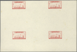 ** Libanon: 1943, 2nd Anniversary Of Independence, Combined Proof Sheet In Carmine-rose On Gummed Paper - Lebanon