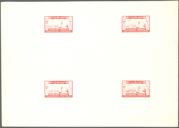 (*) Libanon: 1943, 2nd Anniversary Of Independence, Combined Proof Sheet In Carmine-rose On Bristol, Sho - Lebanon