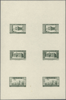 ** Libanon: 1943, 2nd Anniversary Of Independence, Combined Proof Sheet In Sage-green On Gummed Paper, - Libanon