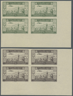 ** Libanon: 1943, 2nd Anniversary Of Independence, 25pi. To 500pi., Complete Set Of Ten Values As IMPER - Lebanon