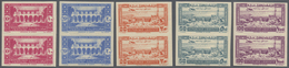 ** Libanon: 1943, Medical Congress, 10pi. To 100pi., Complete Set Of Five Values WITHOUT Overprint As I - Lebanon