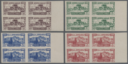 ** Libanon: 1945, Definitives "Byblos" And "Tyros", 15pi. To 50pi., Complete Set Of Four Values As Impe - Lebanon