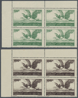 ** Libanon: 1946, Airmail Issue 'Heron Over Sannin Mountain' Complete Set Of Four In Blocks Of Four Fro - Libanon