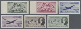 * Libanon: 1950, Emigrant's Conference, 5pi. To 35pi., Complete Set Of Six Values Imperforate, Mint O. - Libanon