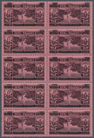 ** Libanon - Portomarken: 1928, 1pi. Black On Rose, Block Of Ten With Inverted Arabic Overprint, Unmoun - Liban