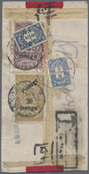Br Mongolei: 1931, 5m. On 5c. Greyish-purple And 20m. On 20c. Bistre, Two Values On Cover From "ULANBAT - Mongolie