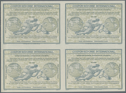 GA Niederländisch-Indien: Design "Rome" 1906 International Reply Coupon As Block Of Four 14 C. Nederlan - Netherlands Indies