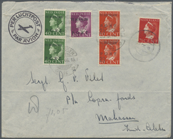 Br/ Niederländisch-Indien - Portomarken: 1946, Air Mail Letter From ZWOLLE, Netherlands Only Franked Wit - Nederlands-Indië