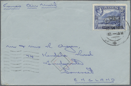Br Oman: 1949. Air Mail Envelope Written From 'R.A.F. Salalah, Aden Command, Saudi Arabia' Addressed To - Oman