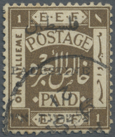 O Palästina: 1921. Third Jerusalem Overprint, 1mil Perforated 14, Overprint Type 4, Used Copy With Low - Palästina