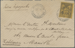 Br Philippinen: 1879. Envelope Addressed To The French Scientific Mission In Manila, Philippines Bearin - Filippijnen