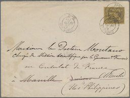 Br Philippinen: 1879. Envelope Addressed To The French Scientific Mission In Manila, Philippines Bearin - Filippijnen