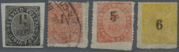 */O Portugiesisch-Indien: 1881-83, Three Mint And One Used Stamp In Fine Condition, Scott Catalogue Valu - Inde Portugaise