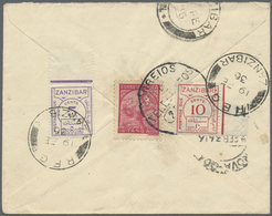 Br Portugiesisch-Indien: 1936. Envelope Addressed To Zanzibar Bearing Portuguese Lndia SG 510, 1½t Carm - Portuguese India