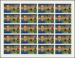 ** Ras Al Khaima: 1972, European Football Players, Imperforate Issue, Complete Set Of Six Values As She - Ras Al-Khaimah