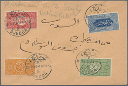 Br Saudi-Arabien - Hedschas: 1917, Mix Franking Between First And Second Issue, First Issue 1/2 Pia. Re - Saudi-Arabien