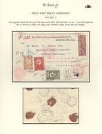 Br Saudi-Arabien - Nedschd: 1932, Registered Declared Value Cover Bearing Three Stamps "Tughra Of King - Arabie Saoudite