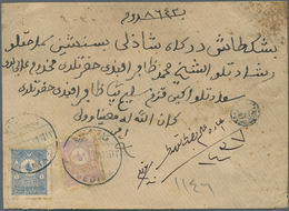 Br Saudi-Arabien: 1902, Bilingual “MEDINE-I MÜNEVVERE” Cds. (Uexkull Fig.78, 3.000) On Registered Envel - Saudi-Arabien