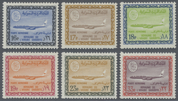 ** Saudi-Arabien: 1966-78, Airmails 18 Values Mint Never Hinged, Michel Catalogue Value 440++ Euro - Saudi Arabia