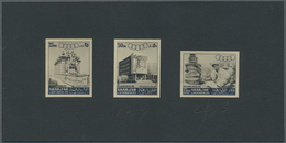 (*) Schardscha / Sharjah: 1967, Olympic Games Mexico '68, Three Imperforate Photographic B/w Proofs, Iss - Schardscha