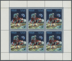 ** Schardscha / Sharjah: 1971, "SAFE RETURN/Apollo 13" Overprints On "Apollo 8", Perf./imperf. Issue, C - Schardscha