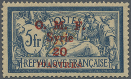 * Syrien: 1920, 20pi. On 5fr. With Red Overprint, Mint O.g. Previously Hinged, Signed Stolow Etc. Maur - Syrië