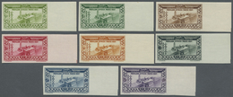 ** Syrien: 1937, World Exhibition Paris, IMPERFORATE, Complete Set Of Eight Right Marginal Values, Unmo - Syrië