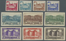 **/* Syrien: 1940, Definitives 'landscapes' Complete IMPERFORATE Set, MNH Or Mint Hinged With Small Gum F - Syria