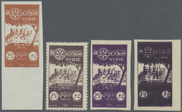 **/*/(*) Syrien: 1955, 65 P. Rotary Congres And 25 P. 50th Anniversary, Group Of Twelve Mainly Imperf. Proofs - Siria