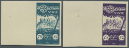 ** Syrien: 1955, 50th Anniversary Of Rotary International, IMPERFORATE Left Marginal Copies, Unmounted - Syrië